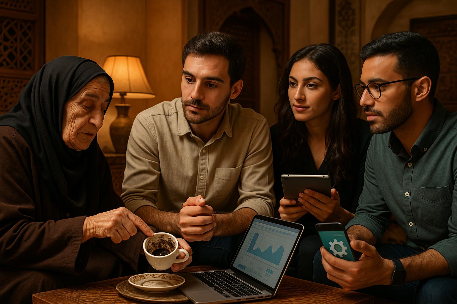 Traditional practitioners consulting with modern app developers